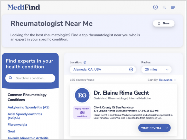 Rheumatologist How to Find a Great Musculoskeletal Doctor MediFind